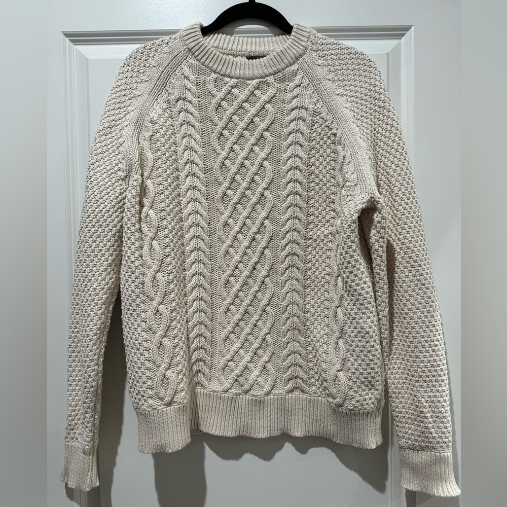 JCREW Cable-knit crewneck sweater